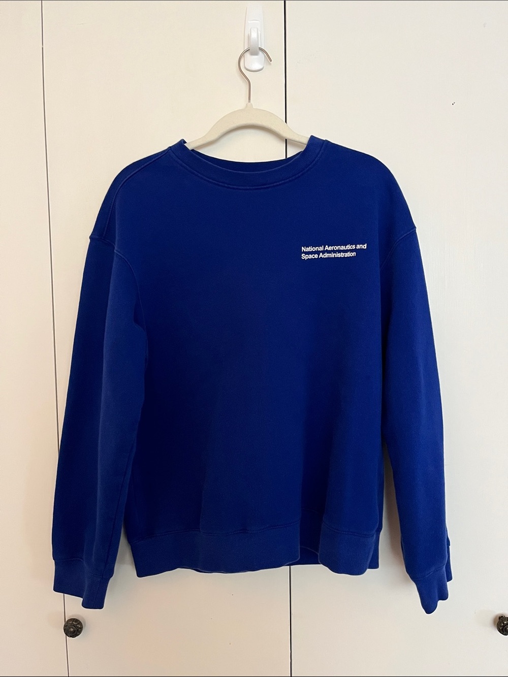 NASA Blue Crewneck Sweatshirt - Classic Men's Pullover